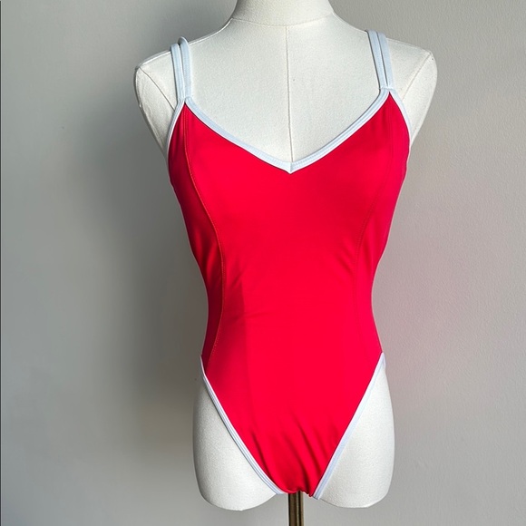 NWT La Blanca 90’s Y2K Women’s Comfy Slimming Padded One Piece Swimsuit 6 USA - Picture 1 of 11
